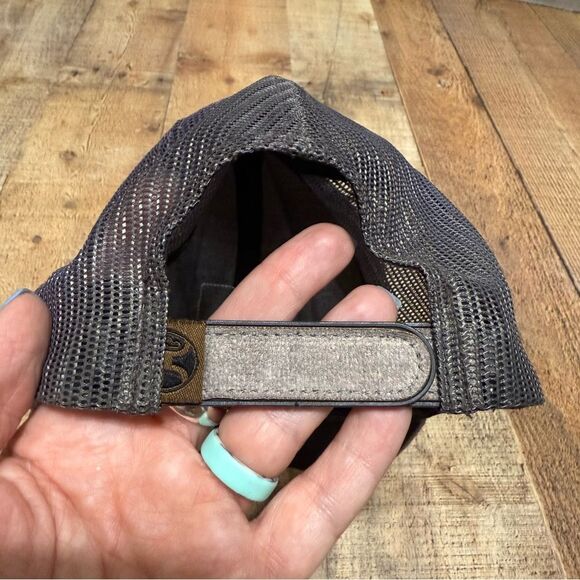 Bronx Hooey Trucker Hat gray suede brown patch - Picture 7 of 7